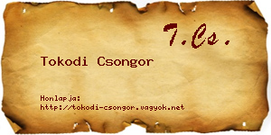 Tokodi Csongor névjegykártya